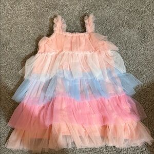 Pastel Layered Tulle Dress